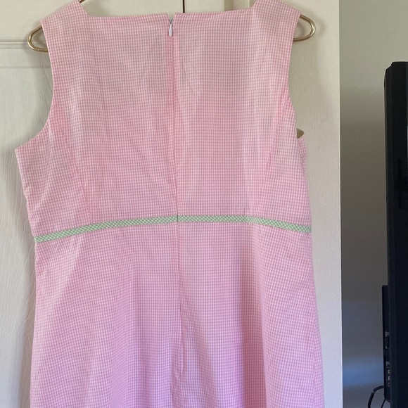 Talbots Pink and Green Checkered- Size 14 - Picture 4 of 7